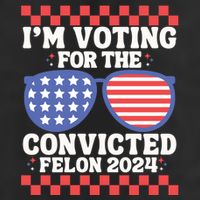 IM Voting Convicted Felon 2024 Usa Flag Sunglasses Groovy Gift 11oz C Handle Ceramic Mug