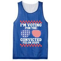 IM Voting Convicted Felon 2024 Usa Flag Sunglasses Groovy Gift Mesh Reversible Basketball Jersey Tank