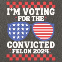 IM Voting Convicted Felon 2024 Usa Flag Sunglasses Groovy Gift Cotton Canvas Backpack