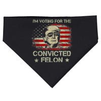 Im Voting Convicted Felon 2024 Trump 2024 Convicted Felon USA-Made Doggie Bandana