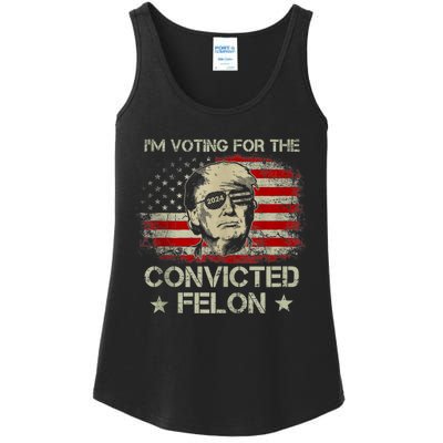 Im Voting Convicted Felon 2024 Trump 2024 Convicted Felon Ladies Essential Tank