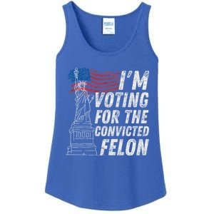 IM Voting Convicted Felon Funny Pro Trump 2024 Funny Gift Ladies Essential Tank