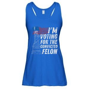 IM Voting Convicted Felon Funny Pro Trump 2024 Funny Gift Ladies Essential Flowy Tank