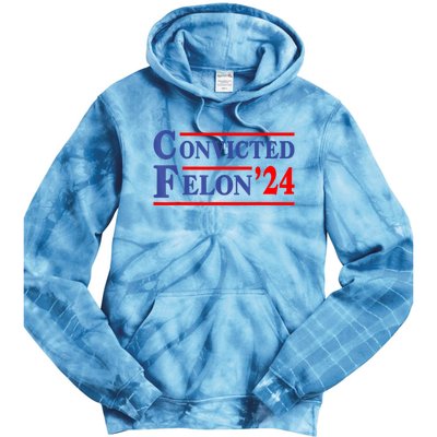 IM Voting Convicted Felon 2024 Trump 2024 Convicted Felon Tie Dye Hoodie