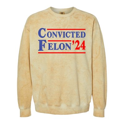 IM Voting Convicted Felon 2024 Trump 2024 Convicted Felon Colorblast Crewneck Sweatshirt