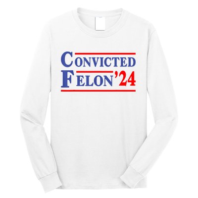 IM Voting Convicted Felon 2024 Trump 2024 Convicted Felon Long Sleeve Shirt