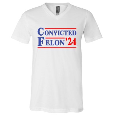 IM Voting Convicted Felon 2024 Trump 2024 Convicted Felon V-Neck T-Shirt