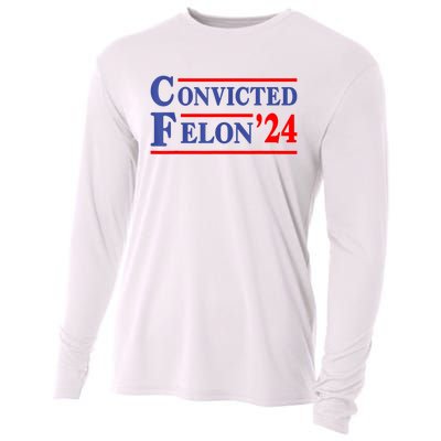 IM Voting Convicted Felon 2024 Trump 2024 Convicted Felon Cooling Performance Long Sleeve Crew