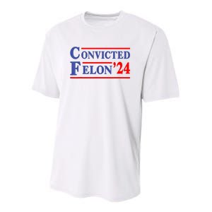 IM Voting Convicted Felon 2024 Trump 2024 Convicted Felon Youth Performance Sprint T-Shirt