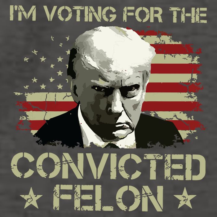 Im Voting Convicted Felon 2024 Trump 2024 Convicted Felon Vector Backpack