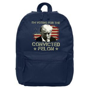 Im Voting Convicted Felon 2024 Trump 2024 Convicted Felon 16 in Basic Backpack