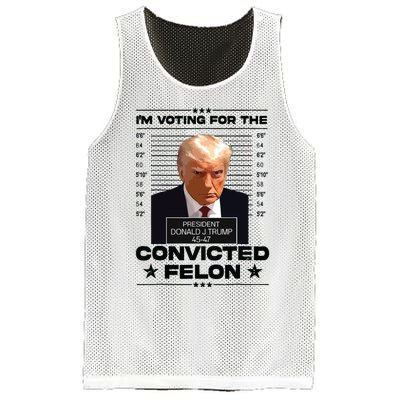 Im Voting Convicted Felon 2024 Trump 2024 Convicted Felon Mesh Reversible Basketball Jersey Tank