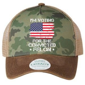 Im Voting Convicted Felon 2024 Trump 2024 Convicted Felon Legacy Tie Dye Trucker Hat