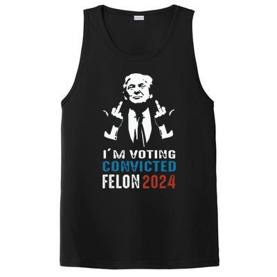 Im Voting Convicted Felon 2024 Trump Funny Quote PosiCharge Competitor Tank