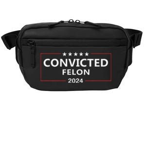 I Voted Convicted Felon 2024 Pro Trump Supporters Campaign Crossbody Pack