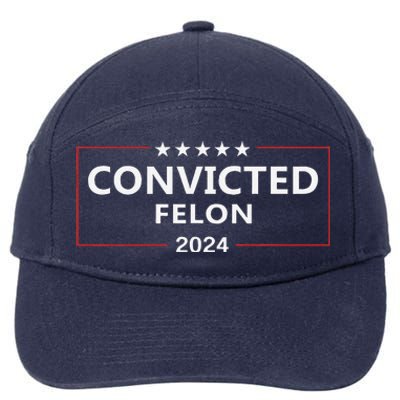 I Voted Convicted Felon 2024 Pro Trump Supporters Campaign 7-Panel Snapback Hat