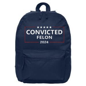 I Voted Convicted Felon 2024 Pro Trump Supporters Campaign 16 in Basic Backpack