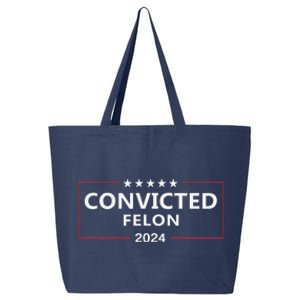 I Voted Convicted Felon 2024 Pro Trump Supporters Campaign 25L Jumbo Tote