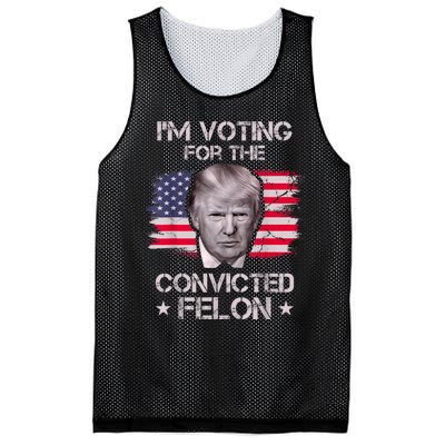 IM Voting Convicted Felon 2024 Trump 2024 Convicted Felon Mesh Reversible Basketball Jersey Tank