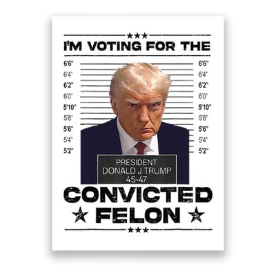 IM Voting Convicted Felon 2024 Trump 2024 Convicted Felon Poster