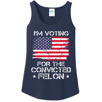 IM Voting Convicted Felon 2024 Trump 2024 Convicted Felon Ladies Essential Tank