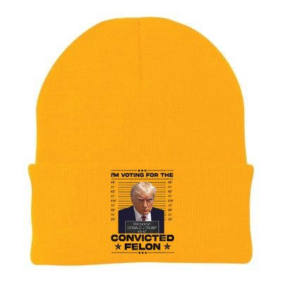 IM Voting Convicted Felon 2024 Trump 2024 Convicted Felon Knit Cap Winter Beanie