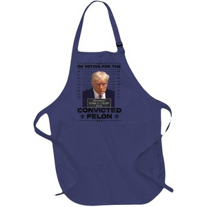 IM Voting Convicted Felon 2024 Trump 2024 Convicted Felon Full-Length Apron With Pockets