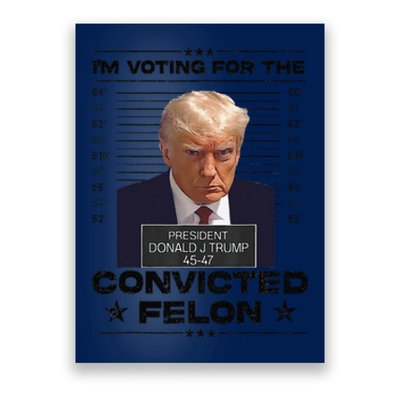 IM Voting Convicted Felon 2024 Trump 2024 Convicted Felon Poster