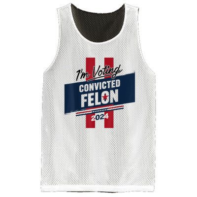 IM Voting Convicted Felon 2024 Trump 2024 Convicted Felon Mesh Reversible Basketball Jersey Tank