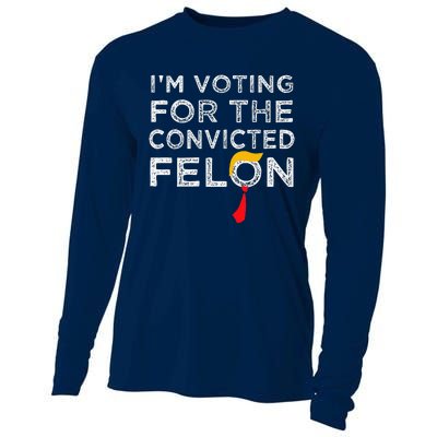 IM Voting Convicted Felon 2024 Trump 2024 Convicted Felon Cooling Performance Long Sleeve Crew