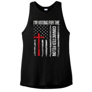 IM Voting Convicted Felon 2024 Trump 2024 Convicted Felon Ladies PosiCharge Tri-Blend Wicking Tank