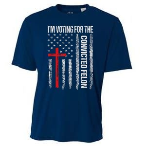 IM Voting Convicted Felon 2024 Trump 2024 Convicted Felon Cooling Performance Crew T-Shirt