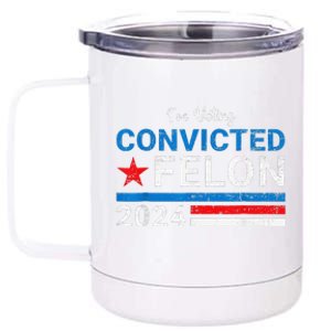 IM Voting Convicted Felon 2024 12 oz Stainless Steel Tumbler Cup