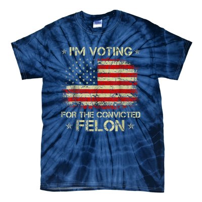 IM Voting Convicted Felon 2024 Tie-Dye T-Shirt