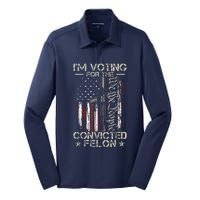 IM Voting Convicted Felon 2024 Convicted Felon 2024 Silk Touch Performance Long Sleeve Polo