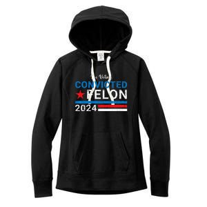 IM Voting Convicted Felon 2024 Women's Fleece Hoodie