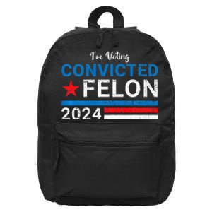 IM Voting Convicted Felon 2024 16 in Basic Backpack