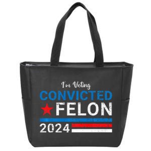 IM Voting Convicted Felon 2024 Zip Tote Bag