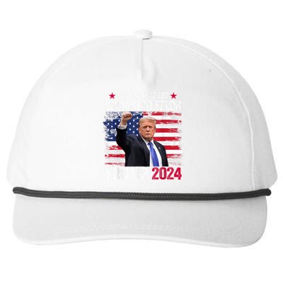 IM Voting Convicted Felon 2024 Trump 2024 Convicted Felon Snapback Five-Panel Rope Hat