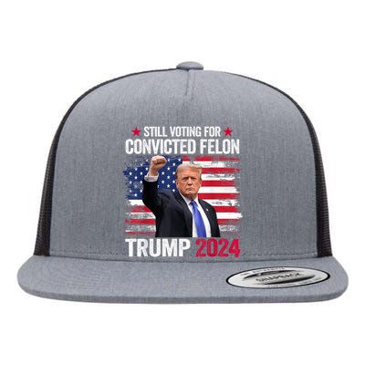 IM Voting Convicted Felon 2024 Trump 2024 Convicted Felon Flat Bill Trucker Hat