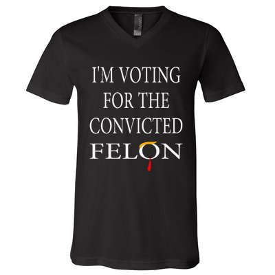 IM Voting Convicted Felon 2024 V-Neck T-Shirt