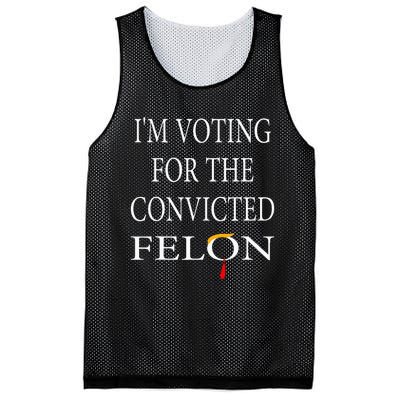 IM Voting Convicted Felon 2024 Mesh Reversible Basketball Jersey Tank