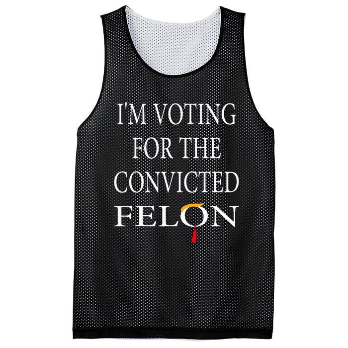 IM Voting Convicted Felon 2024 Mesh Reversible Basketball Jersey Tank