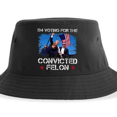 IM Voting Convicted Felon 2024 Trump 2024 Convicted Felon Sustainable Bucket Hat