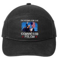 IM Voting Convicted Felon 2024 Trump 2024 Convicted Felon 7-Panel Snapback Hat