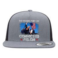 IM Voting Convicted Felon 2024 Trump 2024 Convicted Felon Flat Bill Trucker Hat