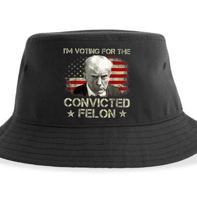 IM Voting Convicted Felon 2024 Trump 2024 Convicted Felon Sustainable Bucket Hat