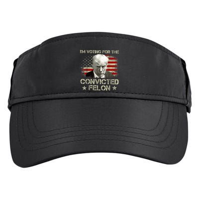 IM Voting Convicted Felon 2024 Trump 2024 Convicted Felon Adult Drive Performance Visor