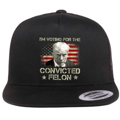 IM Voting Convicted Felon 2024 Trump 2024 Convicted Felon Flatbill Hat