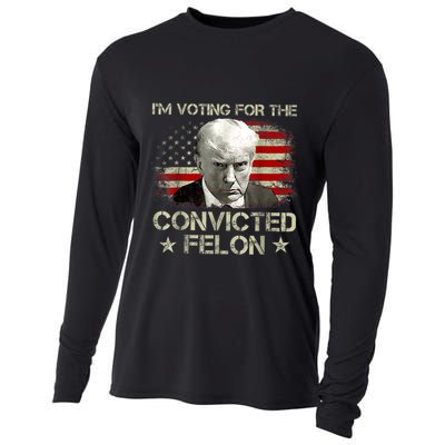 IM Voting Convicted Felon 2024 Trump 2024 Convicted Felon Cooling Performance Long Sleeve Crew